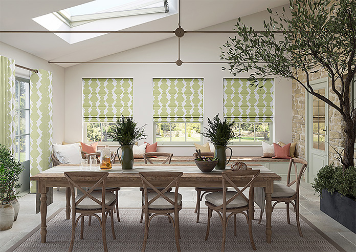 Construct, Grass Green - Motorised Roman Blind - Image 8